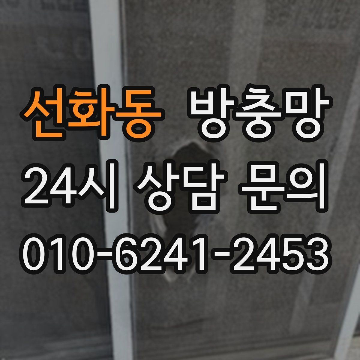 선화동 방충망 방범창이 있어도 방충망은 필요합니다