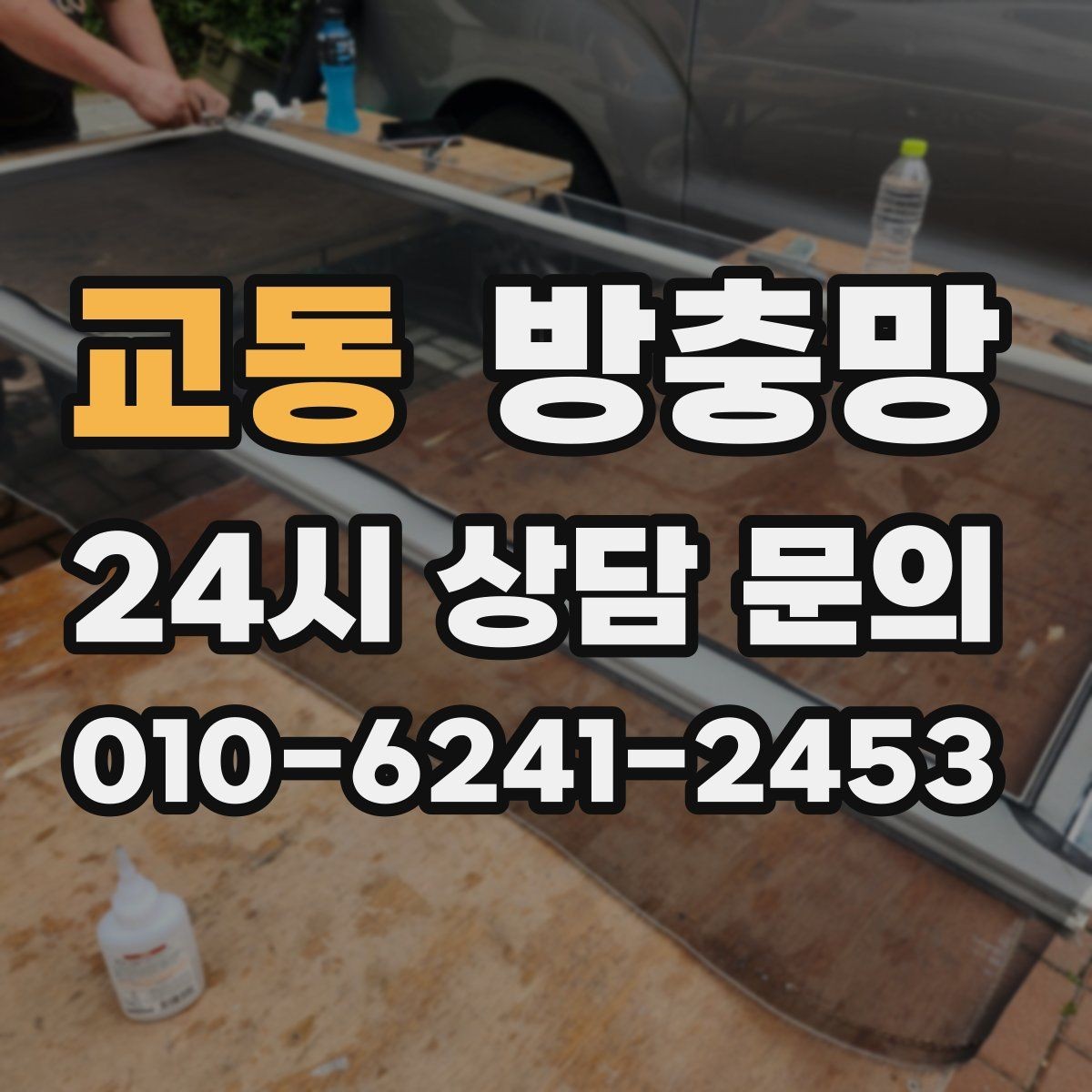 교동 방충망 창문을 닫아도 벌레가 들어오면 의심할 것