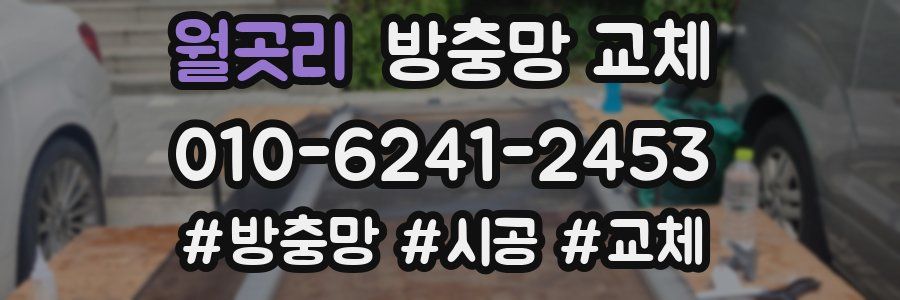 월곳리 방충망 교체