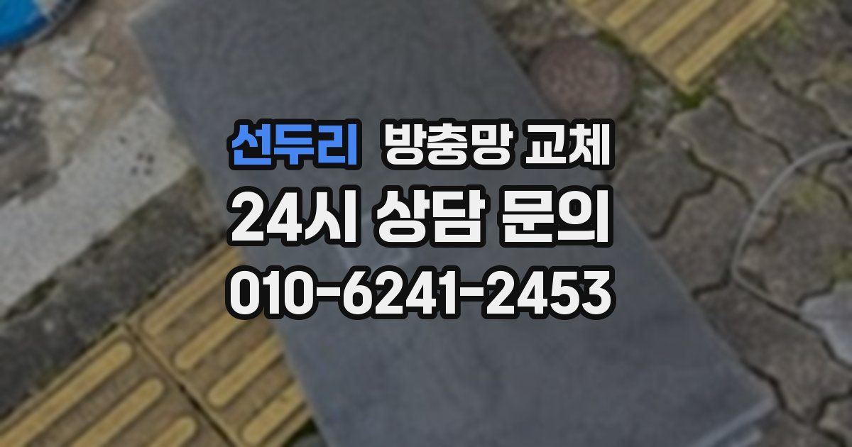 선두리 방충망 교체