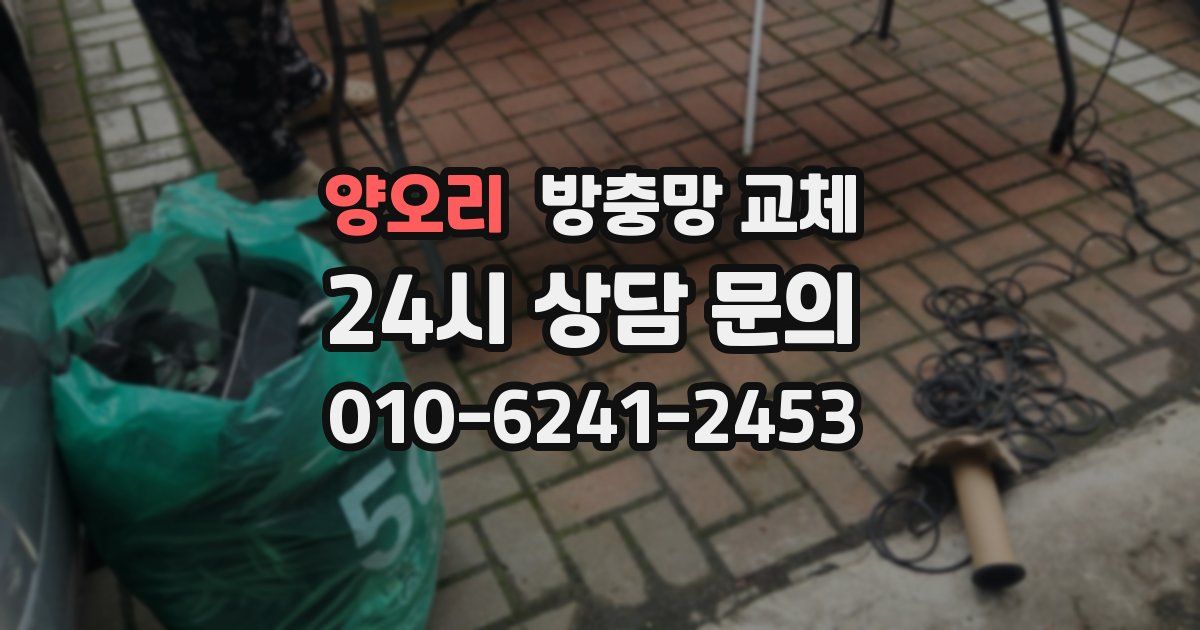 양오리 방충망 교체