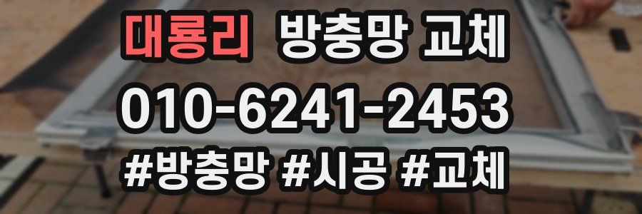 대룡리 방충망 교체