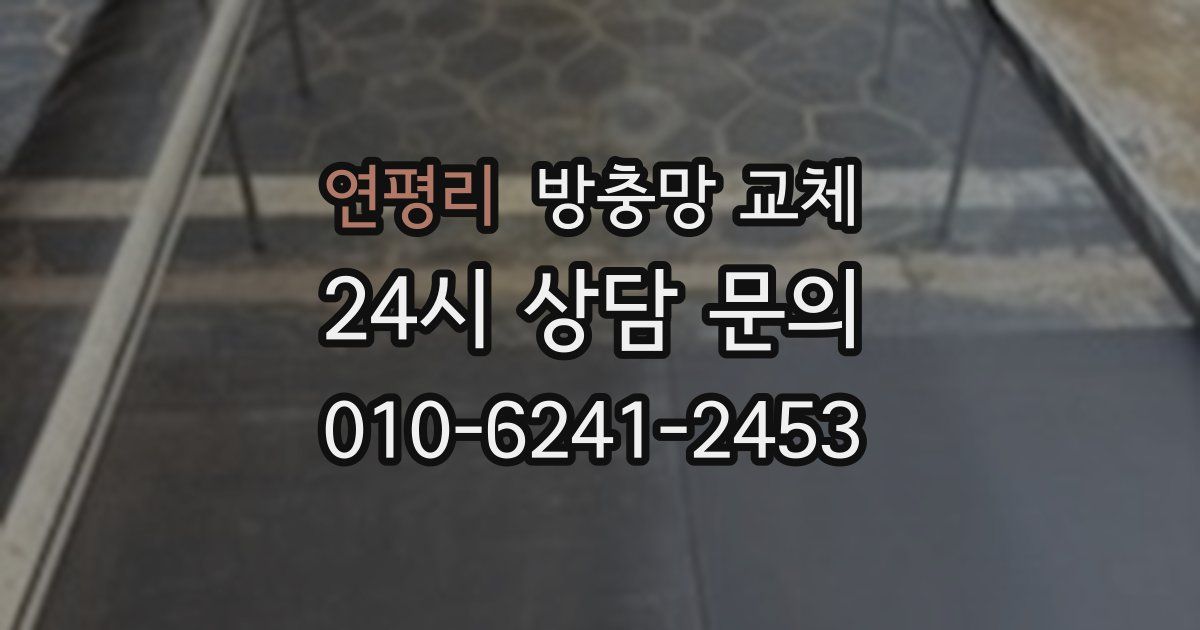 연평리 방충망 교체