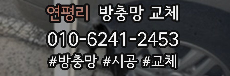 연평리 방충망 교체