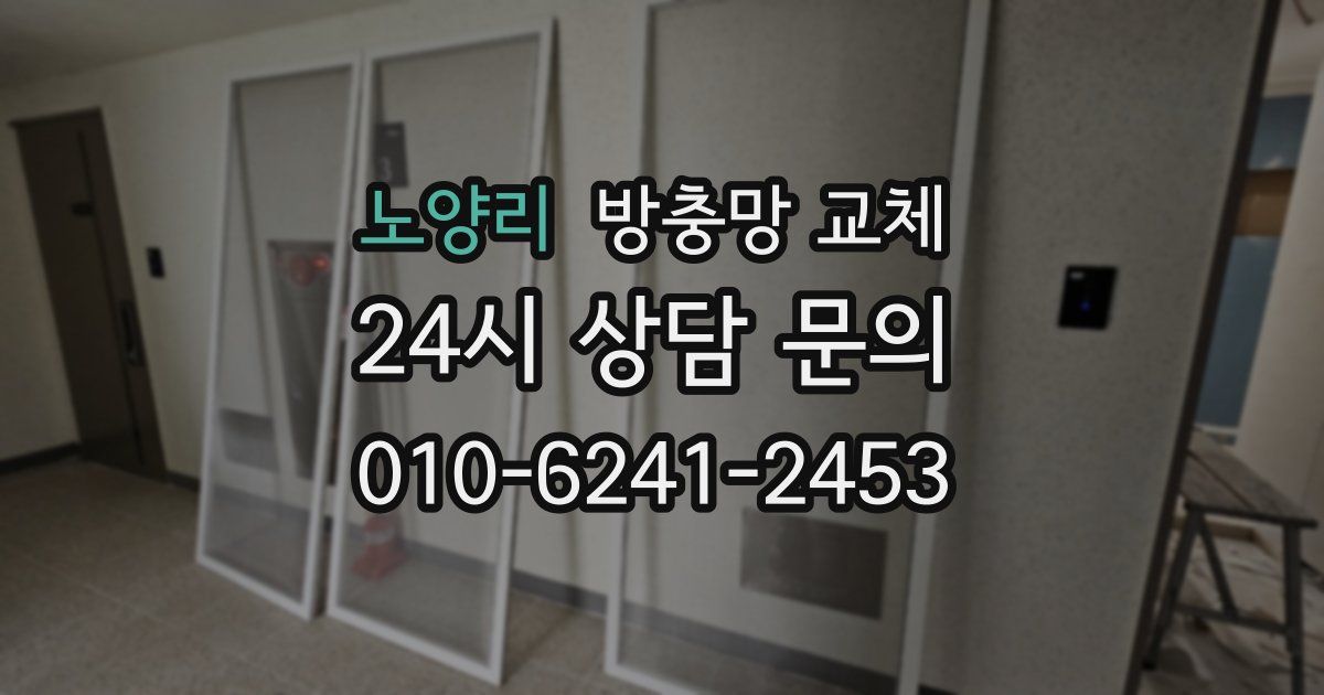 노양리 방충망 교체