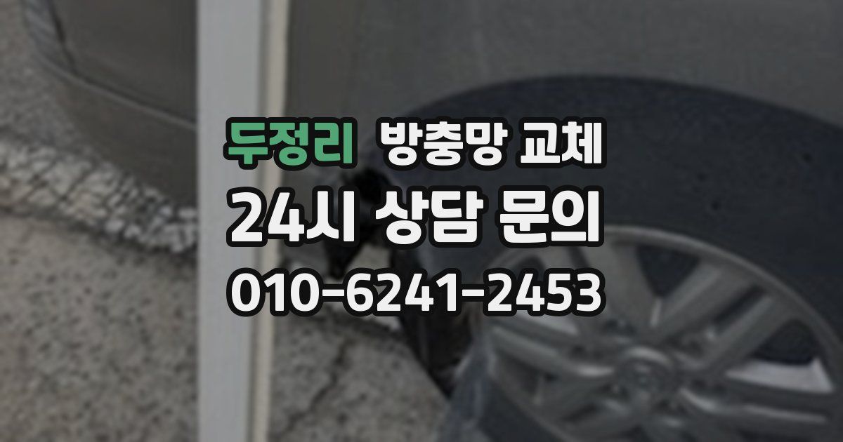 두정리 방충망 교체