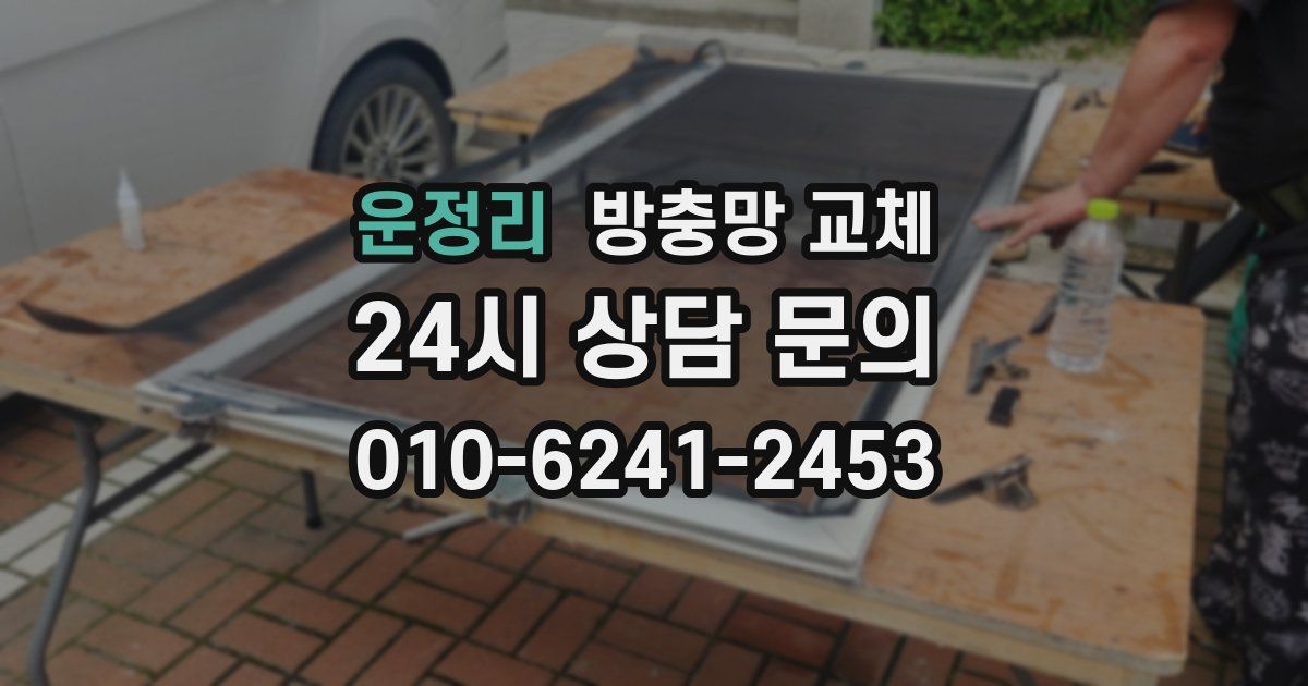 운정리 방충망 교체