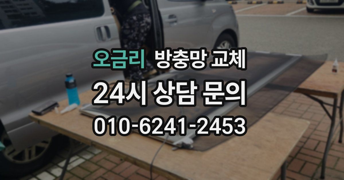 오금리 방충망 교체