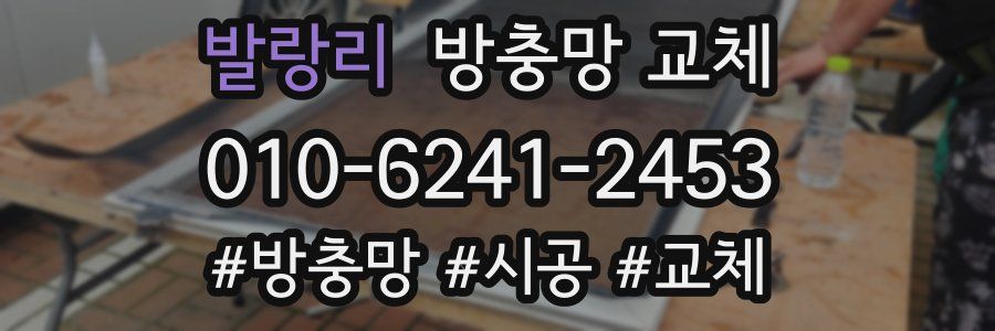 발랑리 방충망 교체