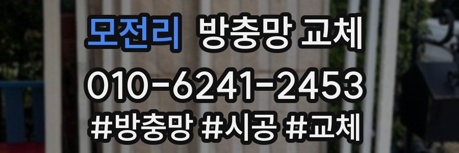 모전리 방충망 교체