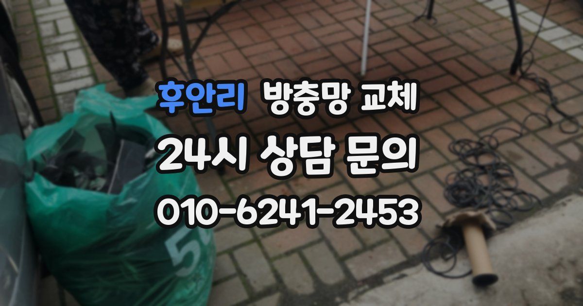 후안리 방충망 교체