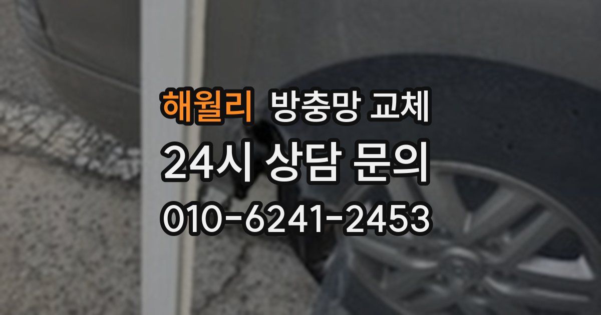 해월리 방충망 교체