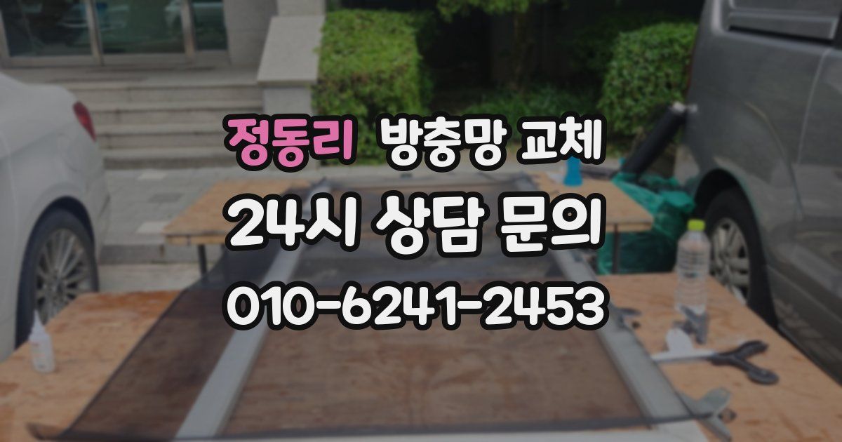 정동리 방충망 교체