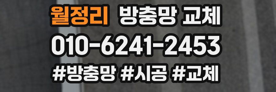 월정리 방충망 교체