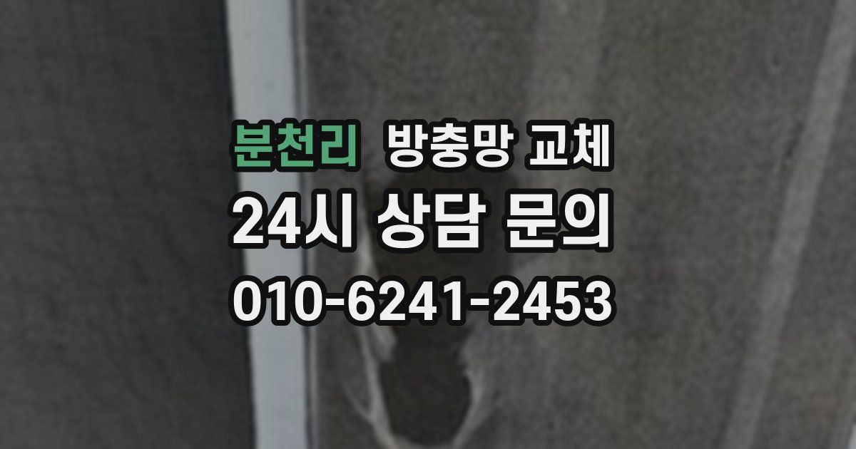 분천리 방충망 교체