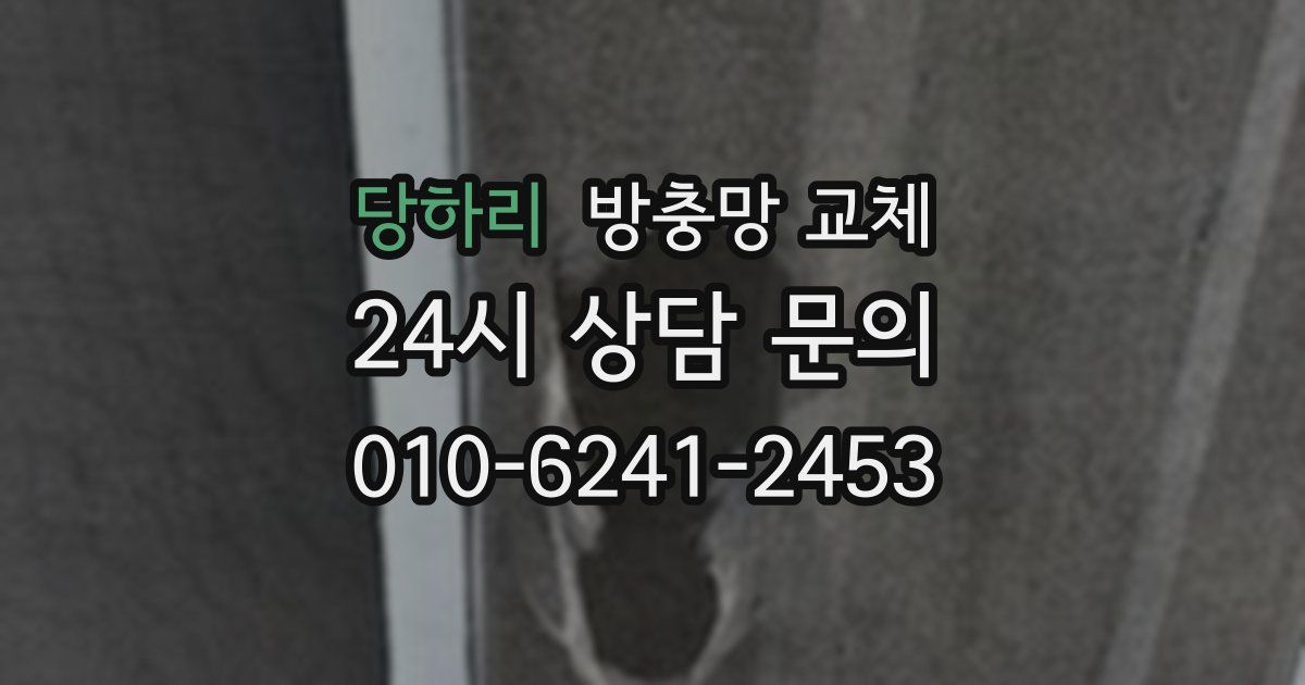 당하리 방충망 교체