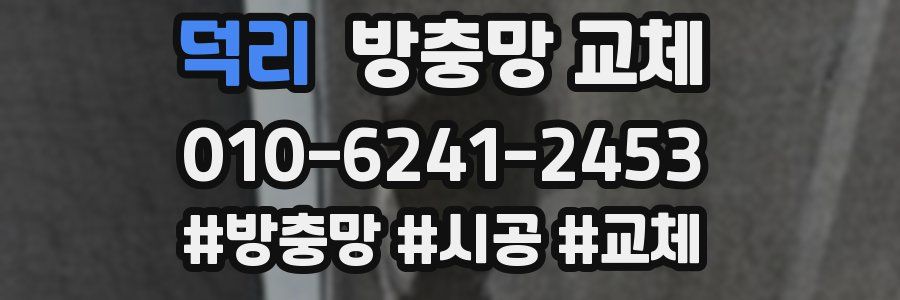 덕리 방충망 교체