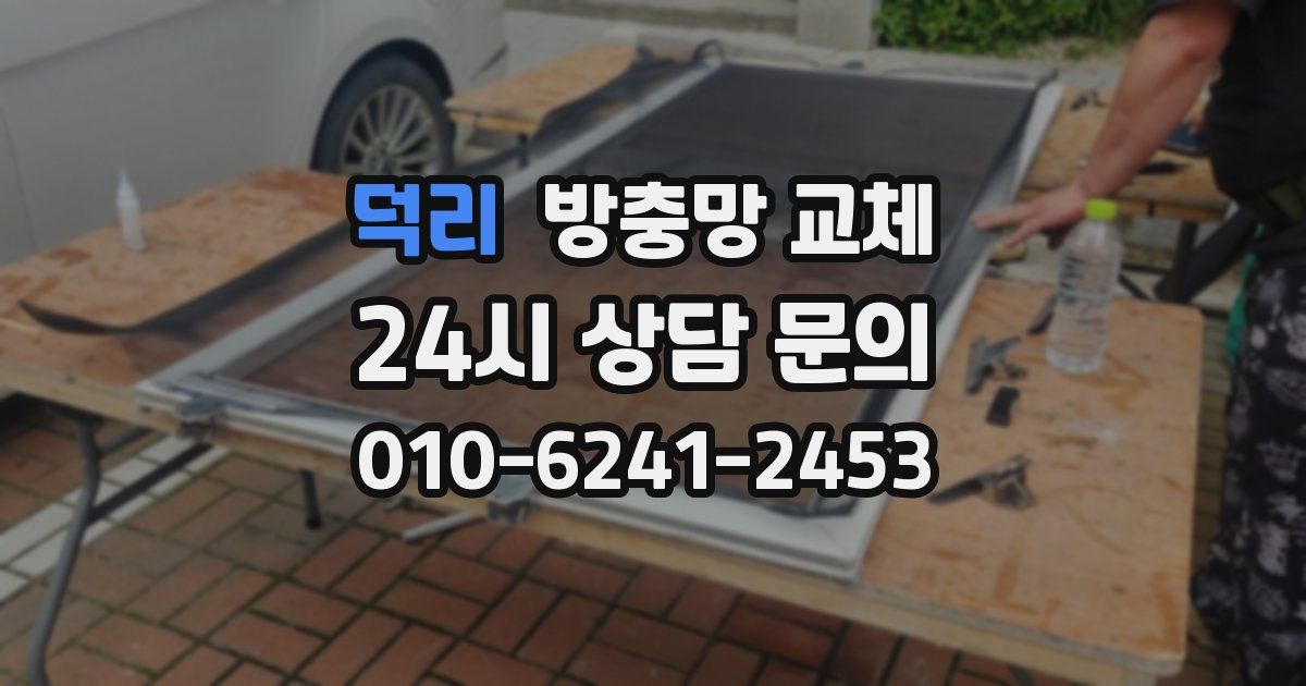 덕리 방충망 교체