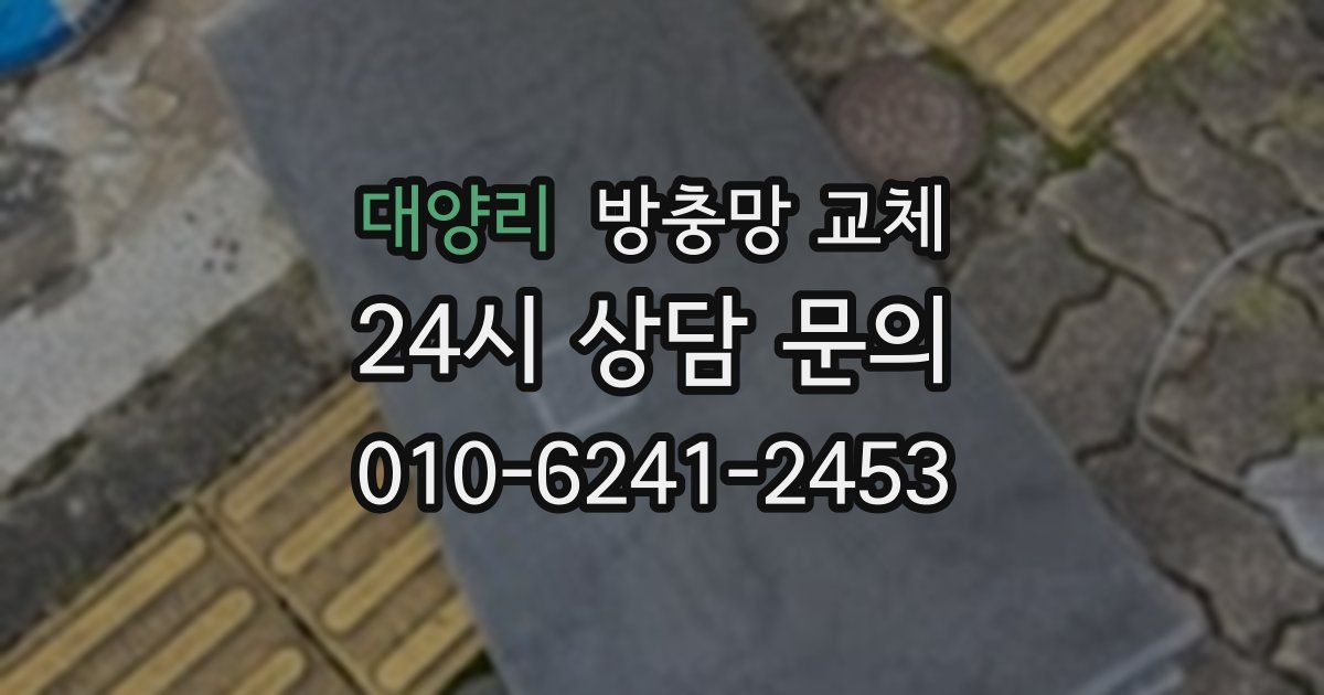 대양리 방충망 교체