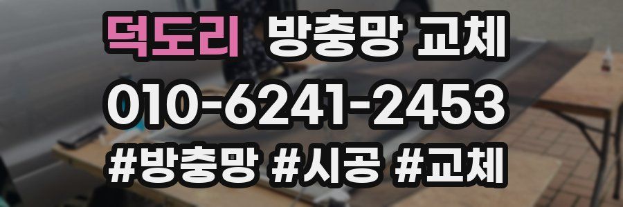 덕도리 방충망 교체