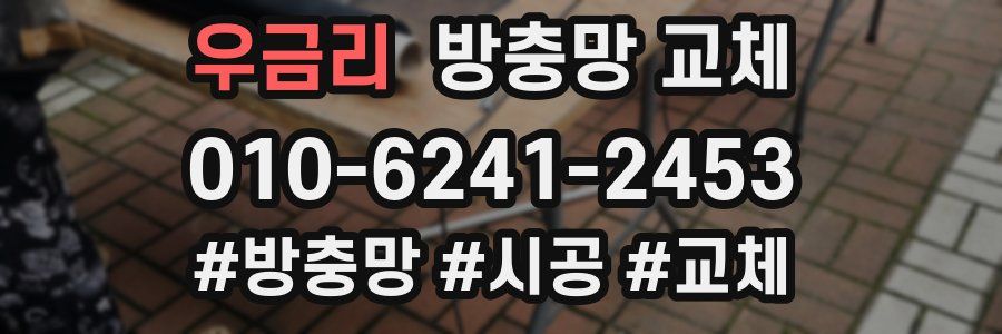 우금리 방충망 교체