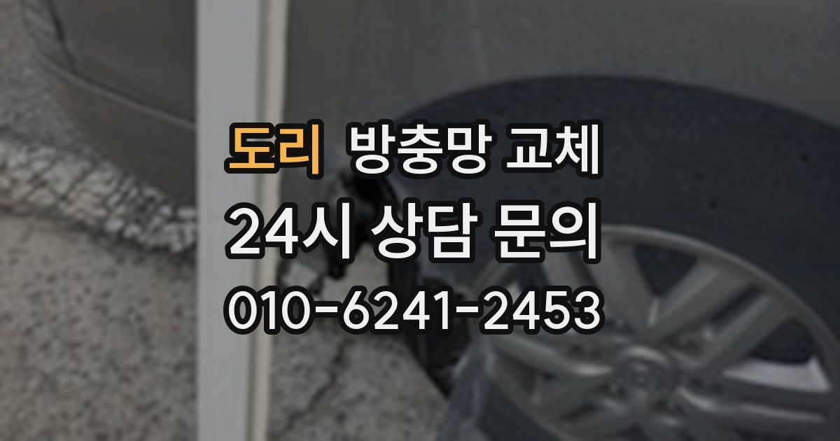 도리 방충망 교체