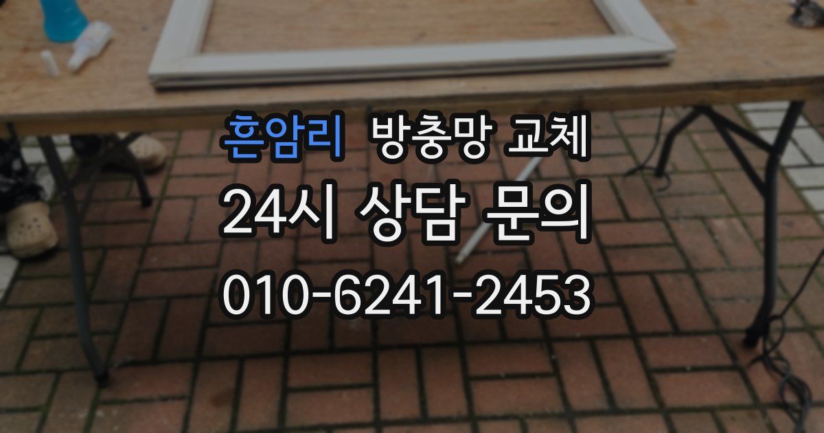 흔암리 방충망 교체