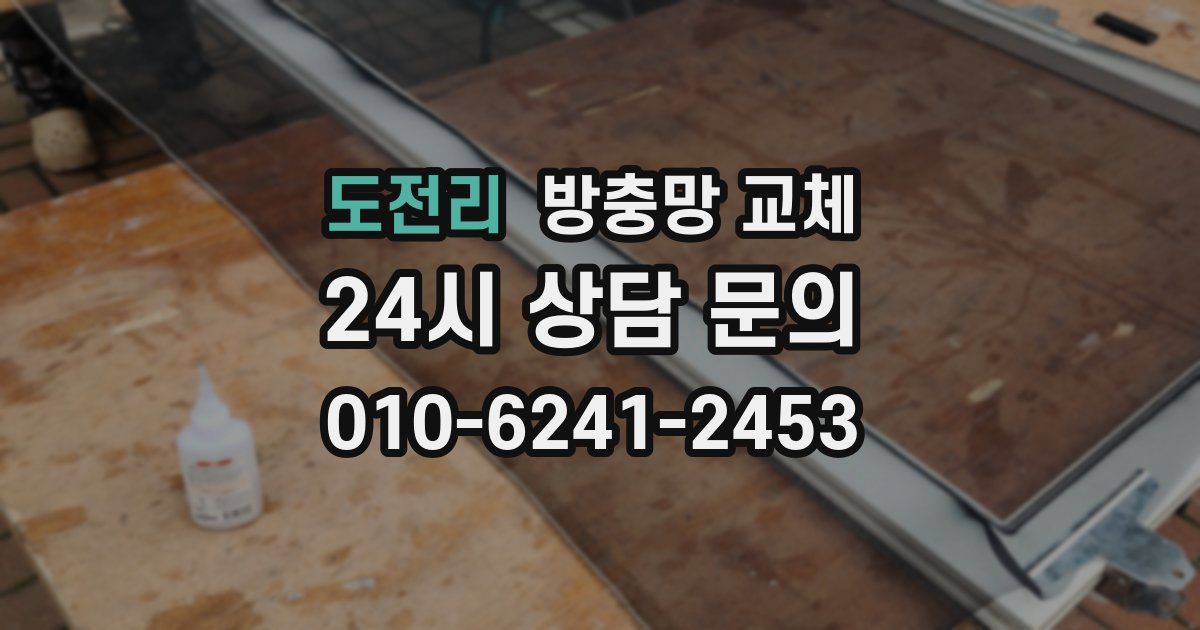도전리 방충망 교체