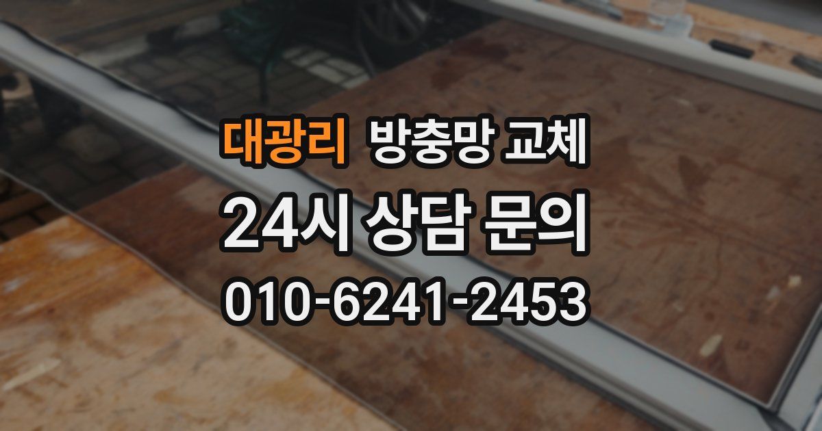 대광리 방충망 교체