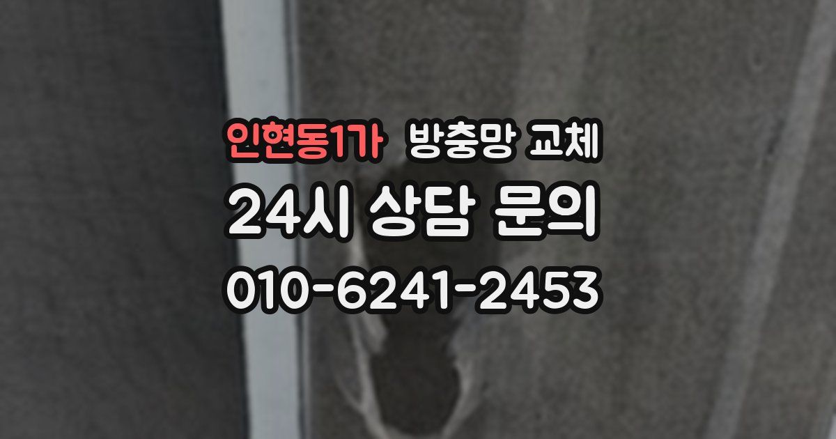 인현동1가 방충망 교체