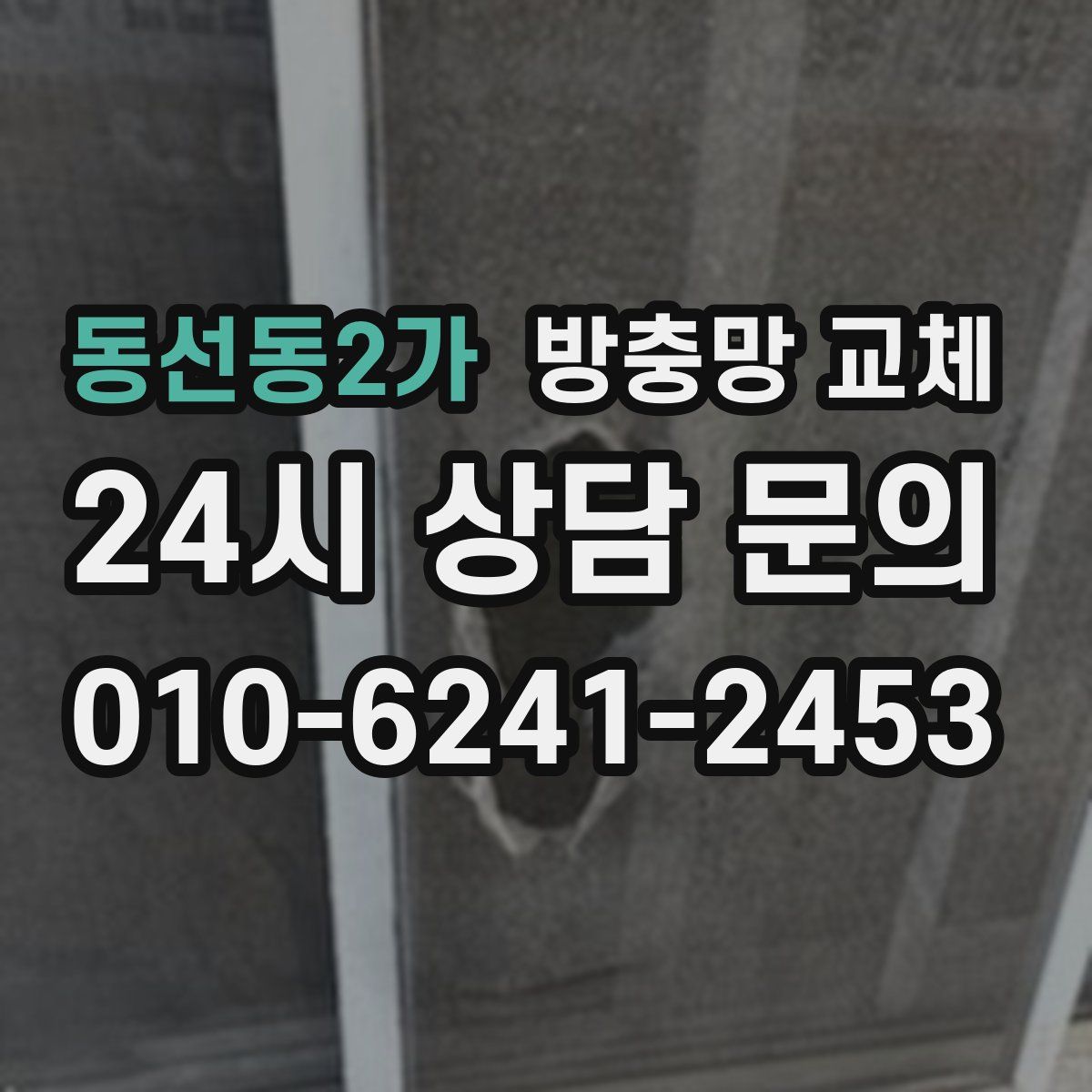 동선동2가 방충망 교체