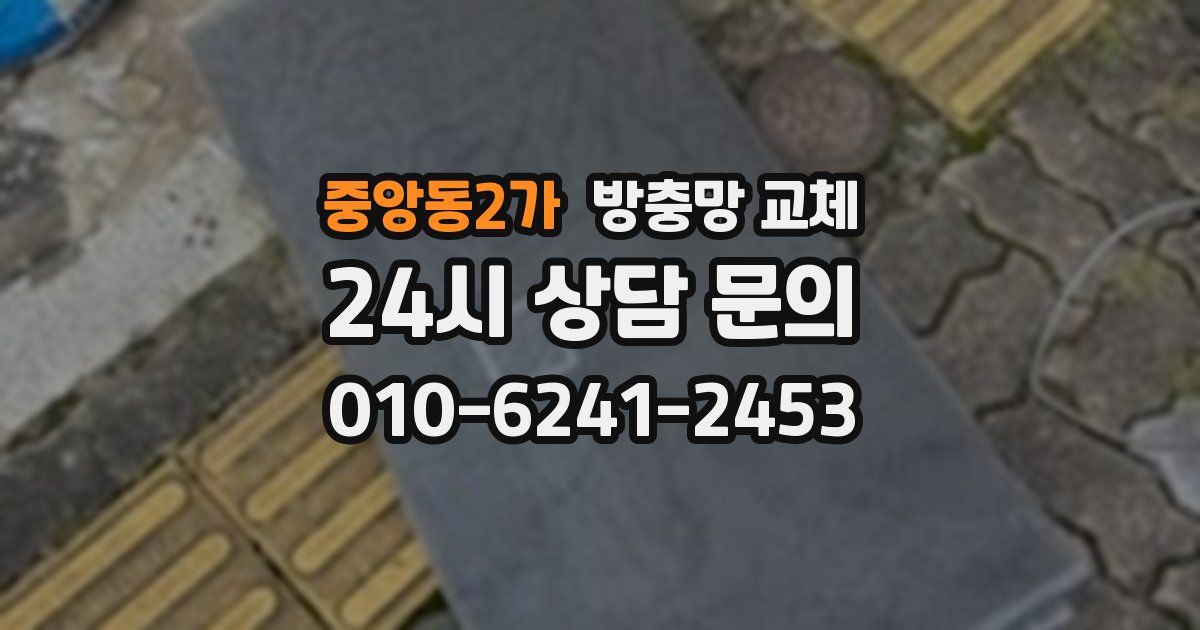 중앙동2가 방충망 교체