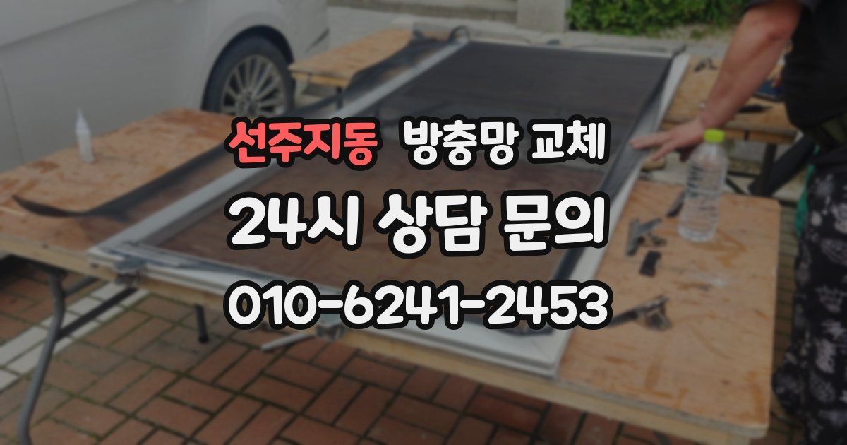 선주지동 방충망 교체