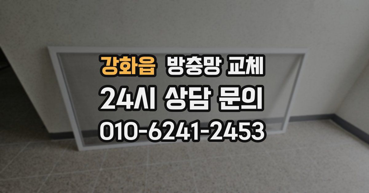 강화읍 방충망 교체