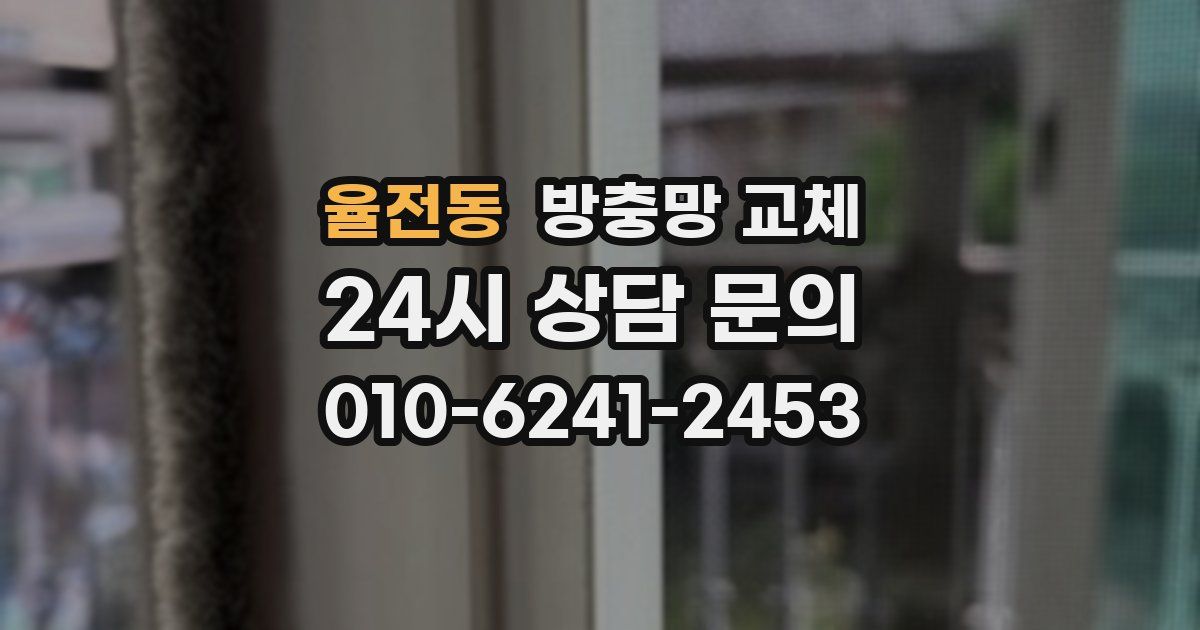 율전동 방충망 교체