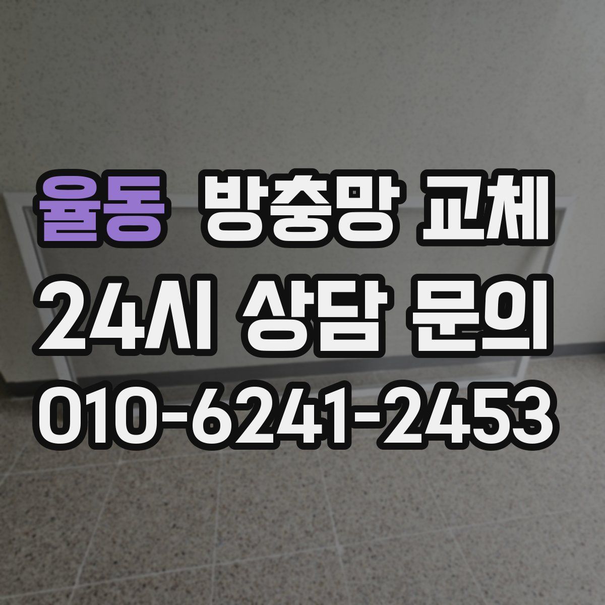 율동 방충망 교체