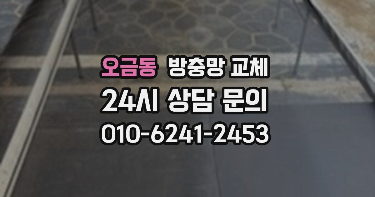 오금동 방충망 교체
