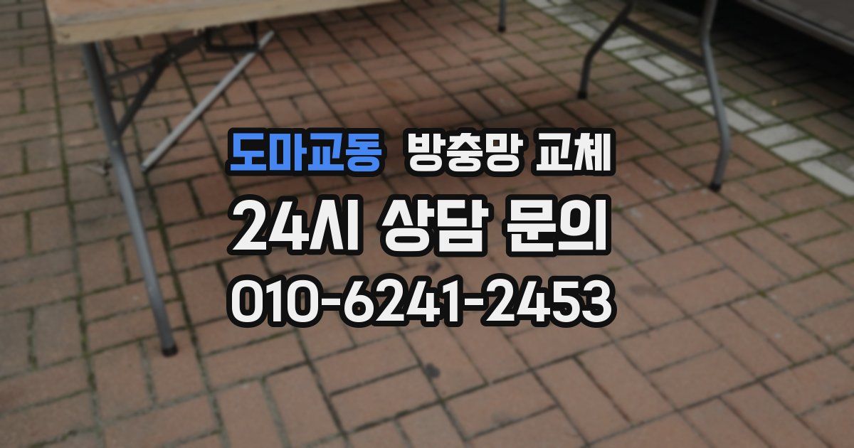 도마교동 방충망 교체