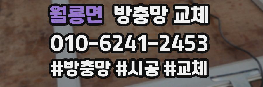 월롱면 방충망 교체