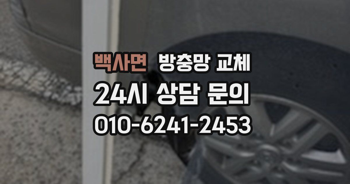 백사면 방충망 교체