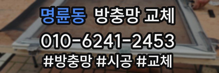 명륜동 방충망 교체
