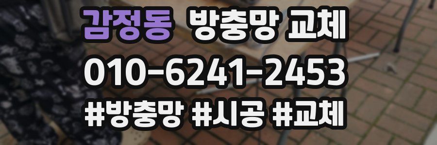 감정동 방충망 교체