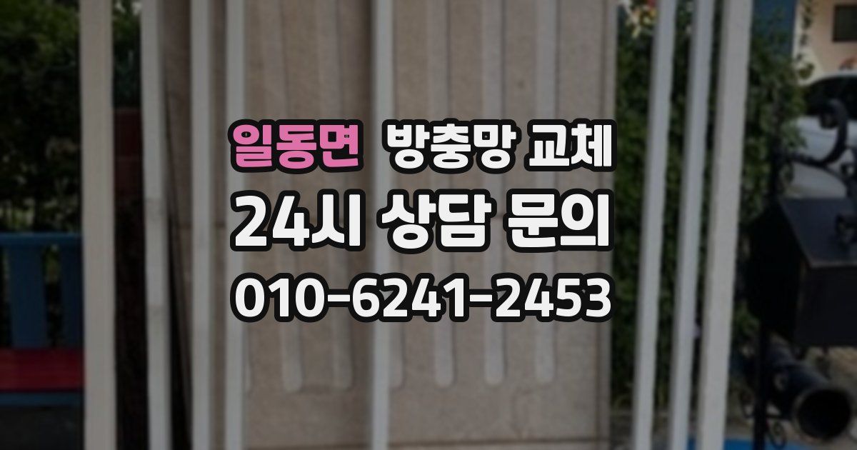 일동면 방충망 교체