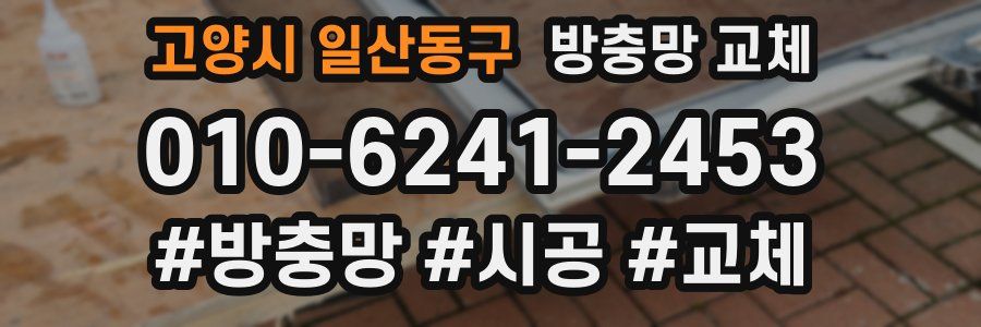 고양시 일산동구 방충망 교체