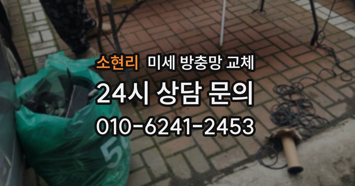 소현리 미세 방충망 교체