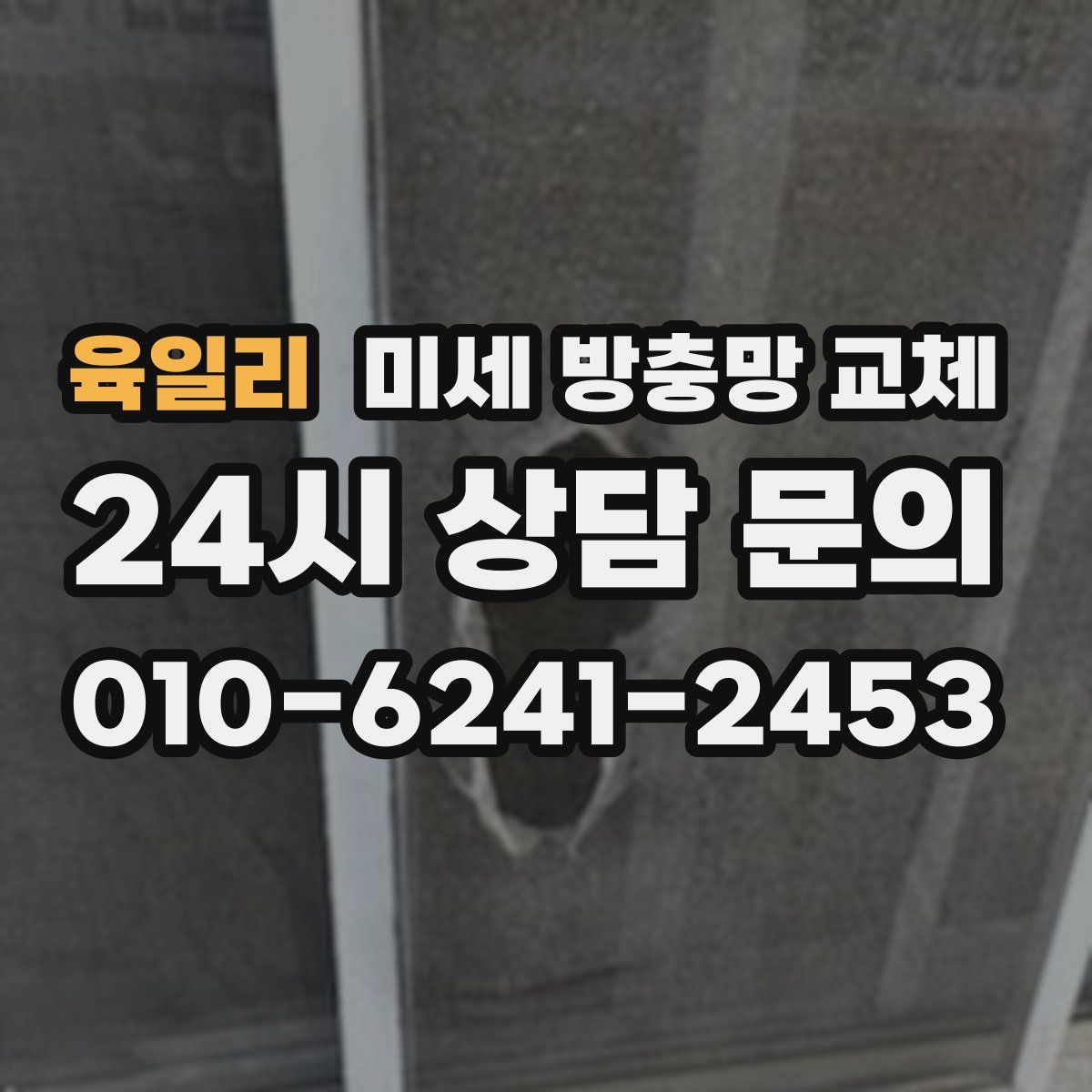 육일리 미세 방충망 교체