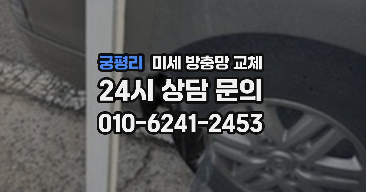 궁평리 미세 방충망 교체