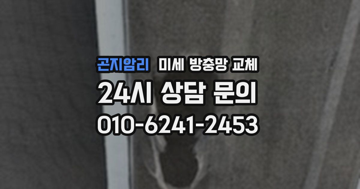 곤지암리 미세 방충망 교체
