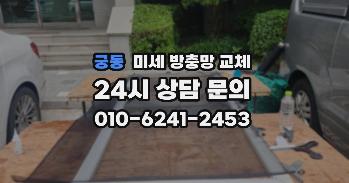 궁동 미세 방충망 교체