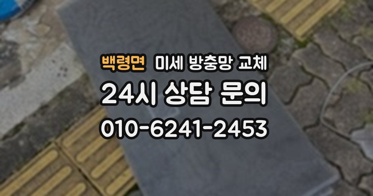 백령면 미세 방충망 교체